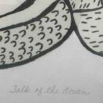 Ecole MODERNE du XXème siècle."Talk of ocean"Lithographie signée au crayon...