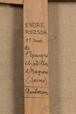 Endre ROZSDA (Mohács, Hongrie, 1913 - Paris, 1999)"Quiberon"Huile sur toile...