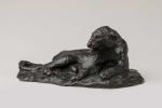 Roger GODCHAUX (Vendôme, 1878 - Paris, 1958)"Petite panthère furieuse"Bronze à...