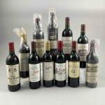 11 bouteilles PESSAC LEOGNAN Divers dont : Château BOUSCAUT 1995,...