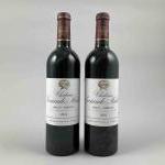 2 bouteilles Château SOCIANDO MALLET - Haut Medoc - 2001.