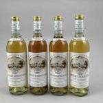 4 bouteilles Château CARBONNIEUX blanc - Pessac Léognan - GCC...