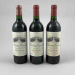 3 bouteilles Château CANON - 1er Gcc Saint Emilion 1993...